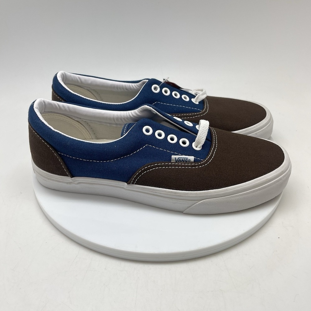 Vans Sneakers Mens 8 Womens 9.5 Era TB2T Blue Brown Canvas Athletic Casual Shoes